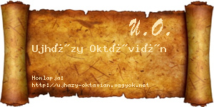 Ujházy Oktávián névjegykártya